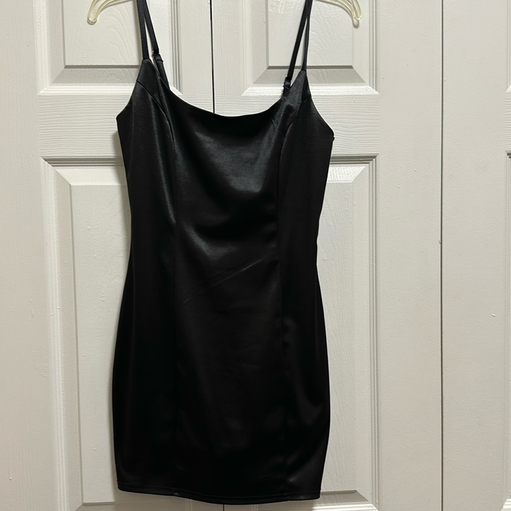 Charlotte Russe Silk Black Mini Dress